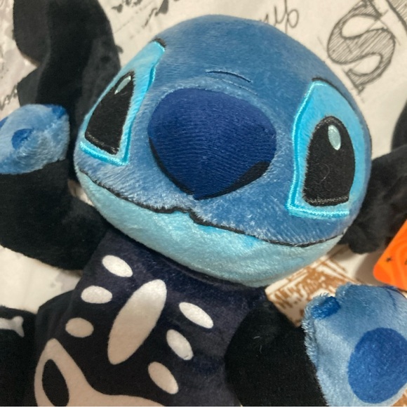 Disney Halloween Lilo And Stitch Skeleton Costume 8" Plush Stuffed Doll New - Picture 10 of 10